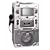 Singing Machine STVG-535 CD/CD+G Video Karaoke System with 5.5 Monitor, Two Microphone Inputs