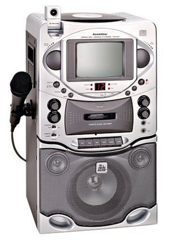Singing Machine STVG-535 CD/CD+G Video Karaoke System with 5.5 Monitor, Two Microphone Inputs