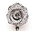 Sparkly Rose Rhinestone Retractable Badge Reel/ID Badge Holder