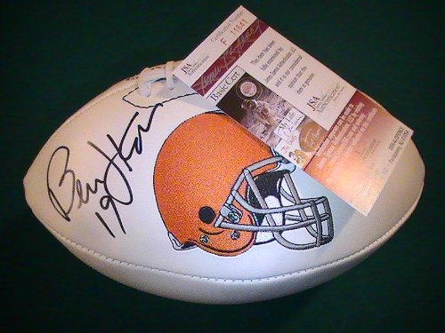 BERNIE KOSAR SIGNED AUTOGRAPHED FOOTBALL OFFICIAL CLEVELAND BROWNS NFL GAME BALL W/COA AND HOLOGRAM JSA