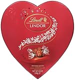 Lindt Lindor Valentine Truffles Gift Box, Milk Heart, 8.5 Ounce