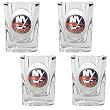 New York Islanders NHL 4pc Square Shot Glass Set by Great American Products