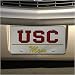 USC Trojans Silver Mirror Mom Car License Plate