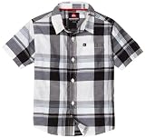 Quiksilver Boys 2-7 Robotic Woven Shirt, Black, Medium