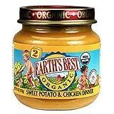 Earth's Best Organic 2nd Sweet Potato and Chicken Dinner , 4 Ounce Jars (Pack of 12)