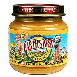 Earth's Best Organic 2nd Sweet Potato & Chicken Dinner, 4-Ounce Jars (Pack of 12)