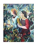 Especial Arte Lienzo Zwei Mädchen anagoria - Macke August Multicolor