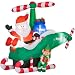 Santa Helicopter 6 1/5 Ft. Animated Christmas Airblown Inflatable