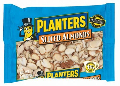 Planters Sliced Almonds, 6-Ounce Packages (Pack of 6) by Almonds