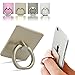 Phifo Fashion Simple Metal Universal 360 Degree Swivel Creative Ring Buckle Bracket Mobile Phone Ring Stent For All Cell Phones and Small Screen Tablets (Gold)