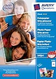 Produkt-Bild: Avery Zweckform Photopapier f&uuml;r Inkjet-Drucker DIN A4 100 Blatt weiss gl&auml;nzend 180 g/m&sup2;