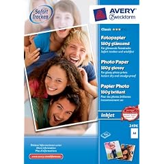 Avery Zweckform Photopapier f�r Inkjet-Drucker DIN A4 100 Blatt weiss gl�nzend 180 g/m�