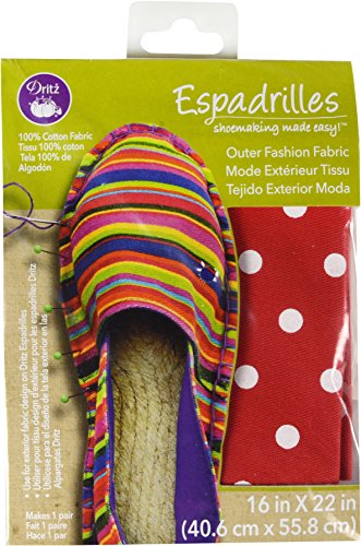 Dritz Espadrilles Outer Fashion Dot Fabric, 16