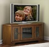 Riverside Furniture 28047 Harmony Corner TV Stand in Harmony Antique Oak