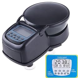 Automatic Fish Feeder Electronic Programmable Portion Control Fish Food Dispenser w/ LCD display