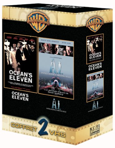 A.I. Intelligence artificielle / Ocean's Eleven - Coffret 2 VHS dvd, Film dvd A.I. Intelligence artificielle / Ocean's Eleven - Coffret 2 VHS