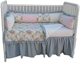 Angel Song Blossoms & Bows Girl's Crib Set - 4 Piece