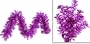 9' x 14" Pre-Lit Fuschia Wide Cut Laser Tinsel Christmas Garland - Pink Lights