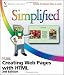 Book cover of Creating Web Pages with HTML Simplified.