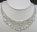 Crystal Necklace Set for Bridal Wedding Prom Pageant N1Y97