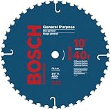 Bosch CB1040 10-Inch 40 Tooth ATB General Purpose Saw Blade with 5/8-Inch Arbor