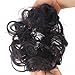 FESHFEN Ponytail Extensions Hair Extensions Wavy Curly Messy Hair Bun Extensions Scrunchy Scrunchie Hair Bun Updo Hairpiece Donut Hair Chignons Hair Piece Wig Strawberry Blonde Scrunchie Hairpiece