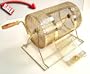 Casino Grade Brass Raffle Ticket Drum, Small Size Raffle Ticket Drum