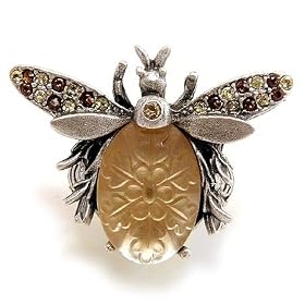 Queen Bee Adjustable Pewter Ring