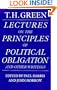 Lectures on the Principles of Political Obligation and Other Writings