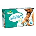 Pampers Swaddlers Sensitive Diapers, Size N, 30-Count (Pack of 4) 120-Count