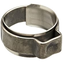 Oetiker 154 Series Stainless Steel Hose Clamp with Insert, One Ear
