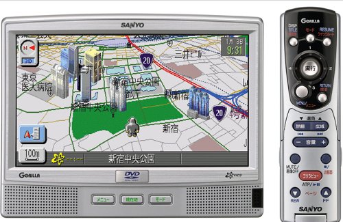 SANYO NV-DK770 DVDビデオプレーヤー内蔵ポータブルDVDナビゲーションシステム
