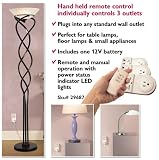 Wireless remote outlet control switch for Lighting, Lamps, Small Appliances