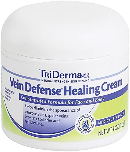 TriDerma Vein Defense Cream with AP4 Virgin Aloe for Vericose Spider &amp; More