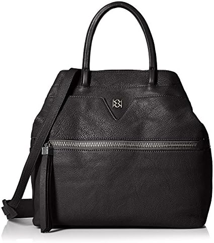 Christopher Kon Women's Tassel Satchel with Crossbody, Black