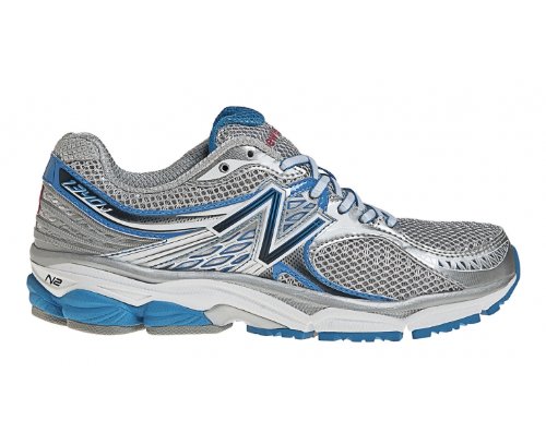 NEW BALANCE W1340 Damen Laufschuhe, Silber/Blau, 37 - Breite B