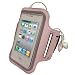 iGadgitz Pink Reflective Anti-Slip Neoprene Sports Gym Jogging Armband for Apple iPhone 4 HD & 4S 16GB, 32GB & 64GB