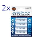 1x8 Sanyo Eneloop Mignon AA 1900 mAh