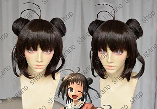AW3103艦隊これくしょん~艦これ~　那珂（なか） 風 ◆耐熱高品質ウィッグ コスプレウィッグ　 クリスマス、ハロウィン　イベント仮装　コスチューム