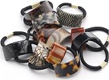 France Luxe Rectangle Ponytail Holder - Classic