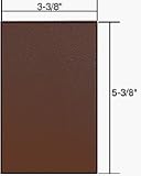 C.R. LAURENCE PMP105BRZ CRL Bronze Single Blank Acrylic Mirror Plate