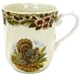 Churchill China Thanksgiving Turkey Multi Colors Mugs, Set of 4