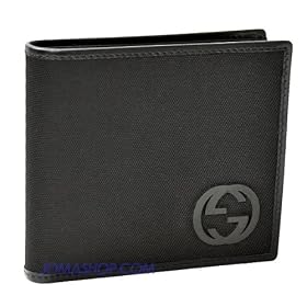 Gucci Black Nylon Mens Wallet 181682F7AYX1000