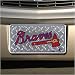 Atlanta Braves Diamond Metal License Plate