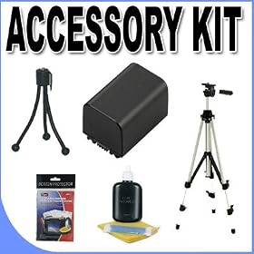 BP511 Lithium Ion Replacement Battery and 60 Full Size Tripod BigVALUEInc Accessory Saver... by BigVALUEInc