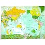 World Map Shower Curtain