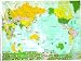 World Map Shower Curtain