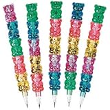 Fun Express Stackable Plastic Bear Pencils (12 Count)