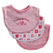 Luvable Friends 3-Pack I Love Drooler Baby Bib, Pink-Mommy