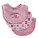 Luvable Friends 3-Pack I Love Drooler Baby Bib, Pink-Mommy